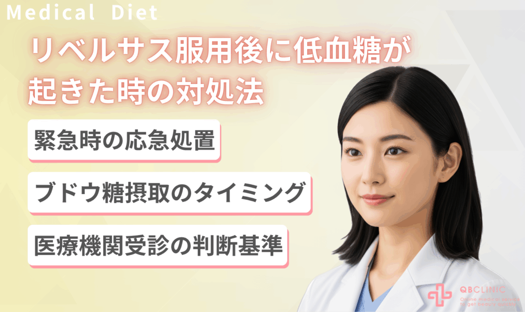 リベルサス服用後に低血糖が起きた時の対処法