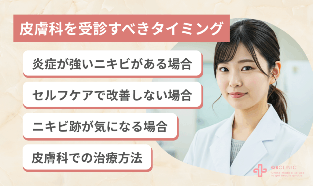 皮膚科を受診すべきタイミング